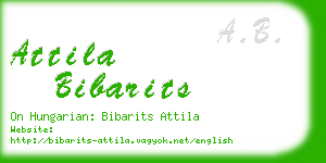 attila bibarits business card